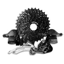 Kit Grupo Conjunto S8 3x8 Xtime Cambios+Alavanca+Catraca K8