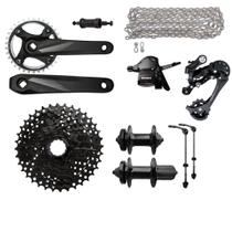 Kit Grupo Transmissão 1x9 Sunrun/gts Completo C/cubos