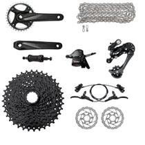 Kit Grupo Transmissão 1x9 Sunrun/gts Completo C/freios Kit Grupo Transmissão 1x9 Sunrun/gts Completo C/freios