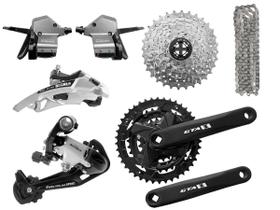 Kit Grupo Transmissão 27 V 3x9 Passador + Cambios + Cassete Kit Grupo Transmissão 27 V 3x9 Passador + Cambios + Cassete