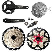 Kit Grupo Transmissão Bike 1x11v Coroa Única K7 11x50 Mtb Kit Grupo Transmissão Bike 1x11v Coroa Única K7 11x50 Mtb