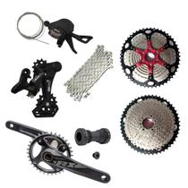 Kit Gta Ciclismo 12v Mtb 1x12v Gta Start Alavanca Câmbio Cassete Corrente e Pedivela com Central Integrado Kit Gta Ciclismo 12v Mtb 1x12v Gta Start Alavanca Câmbio Cassete Corrente e Pedivela com Central Integrado