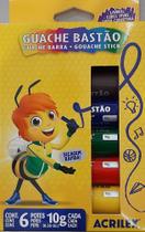 Kit Guache Bastão com 6 un - Acrilex Kit Guache Bastão com 6 un - Acrilex