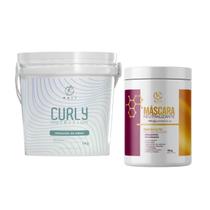 Kit Guanidina Hidróxido de Cálcio Relaxamento de Cachos 1Kg + Neutralizante 1Kg Kit Guanidina Hidróxido de Cálcio Relaxamento de Cachos 1Kg + Neutralizante 1Kg