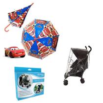 kit GuardaChuva Tuut Capa de Chuva para Carrinho Clingo kit GuardaChuva Tuut Capa de Chuva para Carrinho Clingo