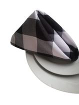 Kit Guardanapo Boca Tecido Mesa Posta 6 Pç Oxford Xadrez