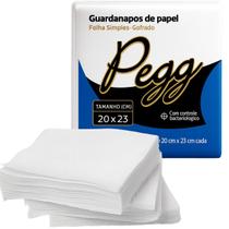Kit Guardanapo Branco de Papel Pegg Gofrado 20x23cm 20 Un. Kit Guardanapo Branco de Papel Pegg Gofrado 20x23cm 20 Un.