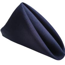 Kit Guardanapo de Boca de Tecido Mesa Posta 8 pç Oxford Liso Azul Marinho