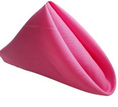 Kit Guardanapo de Boca de Tecido Mesa Posta 8 pç Oxford Liso Pink