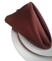 Kit Guardanapo de Boca de Tecido Mesa Posta 8 pç Oxford Liso Tabaco