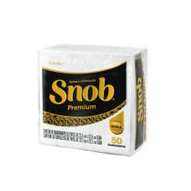 Kit Guardanapo de Papel Folha Dupla 23,5 X 23,5cm 3 Pacotes com 50 Unidades Snob
