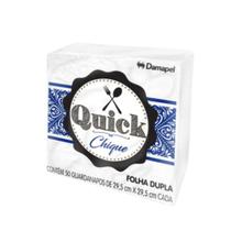 Kit Guardanapo de Papel Folha Dupla 29,5x29,5cm 3 Pacotes com 50un Quick Damapel