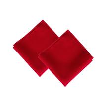 Kit Guardanapo de Tecido Vermelho 35x35cm Mesa Posta