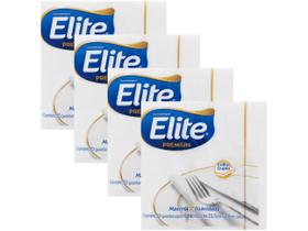 Kit Guardanapo Folha Dupla Elite Lips - 4 Pacotes com 50 Unidades