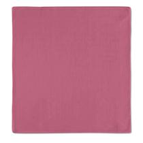 Kit Guardanapo Tricoline Liso Flamingo com bainha Mesa Posta 2 peças + Anéis