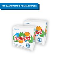 Kit Guardanapos Folha Simples Santepel 33x30cm C/ 100 Folhas