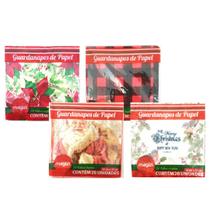 Kit Guardanapos Natal Folhas Duplas Prime 80 Folhas 25x25cm - Magizi