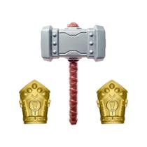 Kit Guerreiro Medieval Martelo + Escudo Infantil +3 Anos Kit Guerreiro Medieval Martelo + Escudo Infantil +3 Anos
