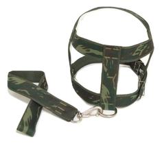 Kit Guia com peitoral 40mm camuflado 10 77 cm a 93 cm