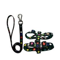 Kit Guia + Peitoral H Para Cachorro t-levo Pet