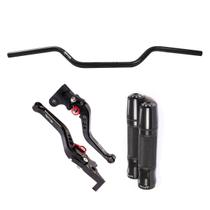 Kit Guidão 22mm Esportivo Manopla Jupiter Manete Fazer Factor 125 150