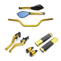 Kit Guidão 22mm Manopla v2 + Peso TM2 Manete Cb600f Hornet