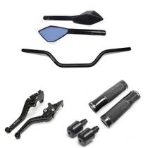 Kit Guidão 22mm Manopla v2 TM2 Manete Cb300 Cbx250 Twister