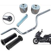 Kit Guidão Cromado PCX Todos Anos Acompanha Pesinho Manopla Ideal Kit Guidão Cromado PCX Todos Anos Acompanha Pesinho Manopla Ideal