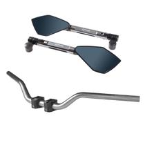 Kit Guidão Esportivo Naked 28mm Espelho Retrovisor Er6n