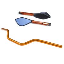 Kit Guidão Esportivo Retrovisor Stark Race Cbx250 Cb250f Twister Cb300R