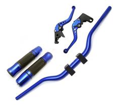 Kit Guidão Naked Manopla Fechada Jupiter Manete Crosser Factor Fazer 150 Ubs