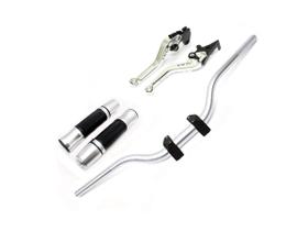 Kit Guidão Naked Manopla Fechada Jupiter Manete Factor Fazer 150 Ubs