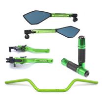 Kit Guidão Naked Manopla Retrovisor Manete Fazer Xj6 Kit Guidão Naked Manopla Retrovisor Manete Fazer Xj6