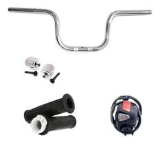 Kit Guidão Peso Cargo Manopla Punho Cb 500 Titan Fan 150 160