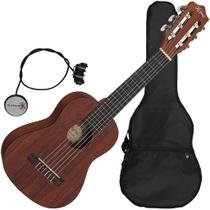 Kit Guitalele Elétrico Cordas Nylon Shelby Gk6m STNT + Capa de Proteção