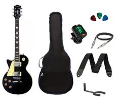 Kit Guitarra Canhota Strinberg Les Paul LPS230 BK Preta + Acessórios Kit Guitarra Canhota Strinberg Les Paul LPS230 BK Preta + Acessórios