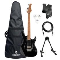 Kit Guitarra Cort G250SE BK + Capa + Suporte + Acessórios