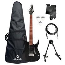 Kit Guitarra Cort X100 OPBK + Capa + Suporte + Acessórios