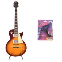 Kit guitarra eletrica land cherry sunburste capotraste