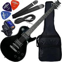 Kit Guitarra Elétrica Les Paul Waldman Glp-100 Bk Preto Gx01