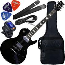 Kit Guitarra Elétrica Les Paul Waldman Glp-250 Bk Preto Gx01