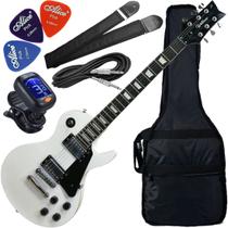 Kit Guitarra Elétrica Les Paul Waldman Glp-250 Wh Branca Gx01