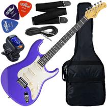 Kit Guitarra Elétrica Tagima TG500 Metallic Purple MPP / DF MG Gx01