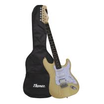 Kit Guitarra Elétrica TEG 320 Natural com Capa Thomaz