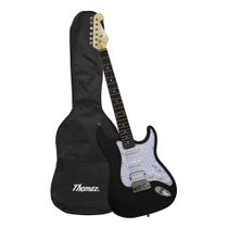 Kit Guitarra Elétrica TEG 320 Preto com Capa Thomaz