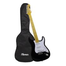 Kit Guitarra Elétrica TEG 400V Preto com Capa Thomaz Kit Guitarra Elétrica TEG 400V Preto com Capa Thomaz