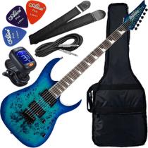Kit Guitarra Ibanez Gio GRGR-221 PA HH Aqua Burst AQB Gx01