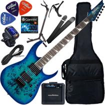 Kit Guitarra Ibanez Gio GRGR-221 PA HH Aqua Burst AQB Gx03