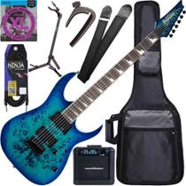 Kit Guitarra Ibanez Gio GRGR-221 PA HH Aqua Burst AQB Gx04