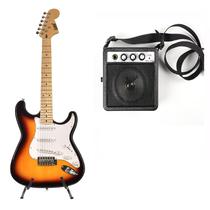 Kit Guitarra Land Stratocaster Sunburst L-S1 + Cubo Land